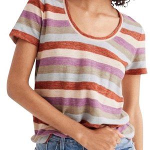Madewell Multicolor Gavin Striped Women's XS Tee Shirt